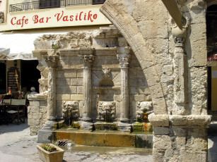 Картинка crete retimnon города фонтаны