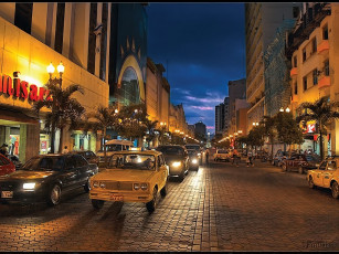 Картинка tamirlan город что едет на закат гуаякиль города огни ночного