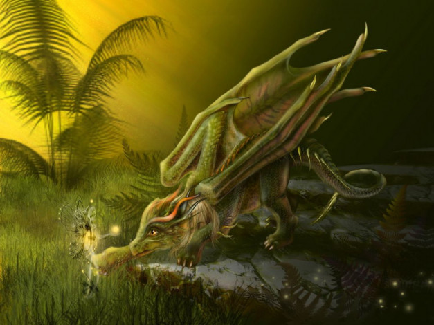 Обои картинки фото фэнтези, драконы