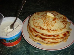 Картинка еда блины оладьи