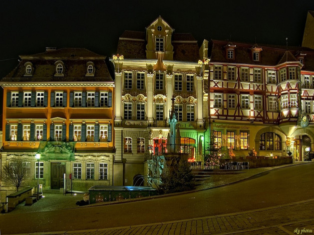 Обои картинки фото города, огни, ночного