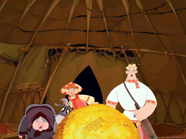 Обои картинки фото мультфильмы, алеша, попович, тугарин, змей