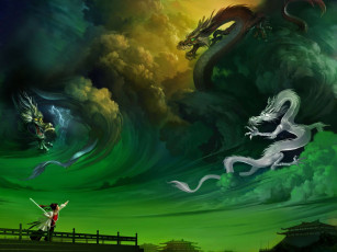 Картинка фэнтези драконы