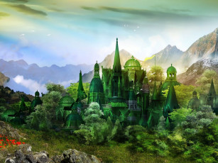 Картинка фэнтези замки