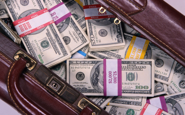 Обои картинки фото разное, золото, купюры, монеты