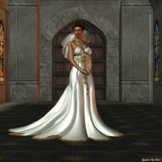 Картинка 3д графика people люди платье девушка