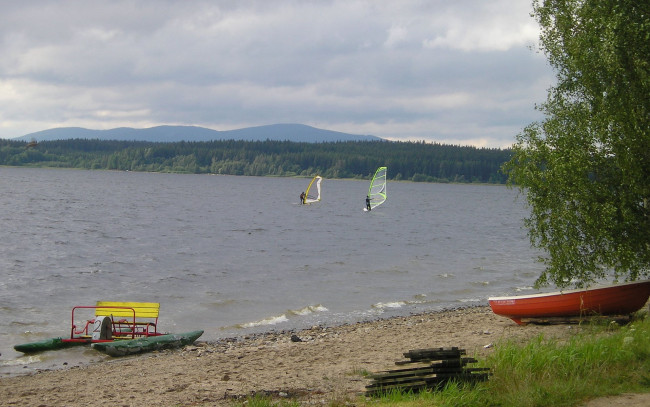 Обои картинки фото корабли, лодки, шлюпки, лодка, озеро