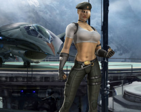 Картинка mortal kombat vs dc universe видео игры sonya blade