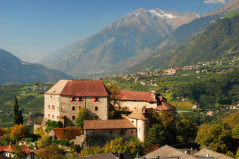 Картинка schenna+италия города -+панорамы schenna италия дома горы