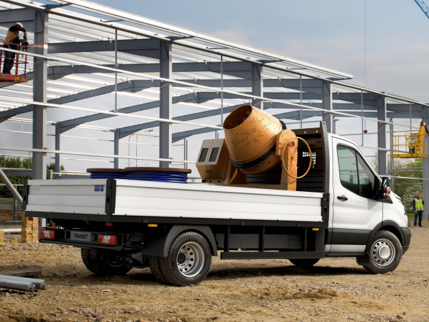 Обои картинки фото автомобили, ford trucks, 2014, cab, l3, chassis, transit, ford