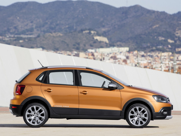 Обои картинки фото автомобили, volkswagen, crosspolo, typ, 6r, 2014