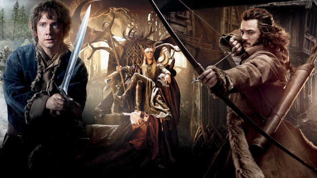 Обои картинки фото the hobbit,  the desolation of smaug, кино фильмы, оружие, мужчины