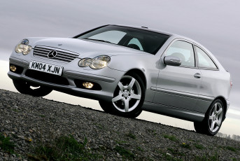 Картинка автомобили mercedes-benz c203 uk-spec sportcoupe c 320