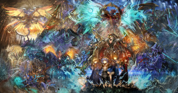 Картинка аниме cardfight+vanguard cardfight vanguard sendou aichi драконы роботы парни девушки фантастика ultimate asuka