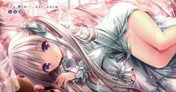 Картинка аниме tinkle+ artbook арт tinkle лежит девушка взгляд