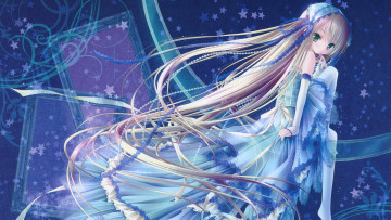 Картинка аниме tinkle+ artbook бусы платье волосы tinkle девушка арт звёзды