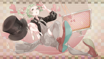 Картинка аниме vocaloid mizutame tori шляпа арт gumi