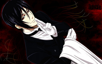 Картинка аниме kuroshitsuji sebastian michaelis тёмный дворецкий