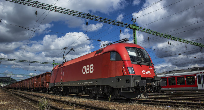 Обои картинки фото техника, электрички, железная, дорога, локомотив, состав