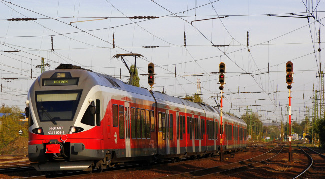 Обои картинки фото техника, электрички, железная, дорога, локомотив, состав