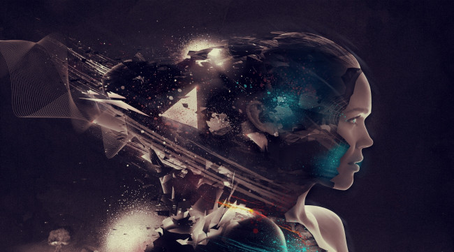 Обои картинки фото красивый арт, фэнтези, фотоарт, лицо, девушки, красивый, арт