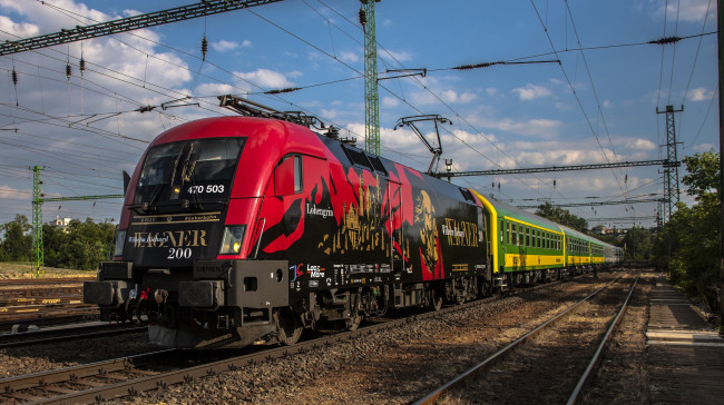 Обои картинки фото техника, электрички, железная, дорога, локомотив, состав