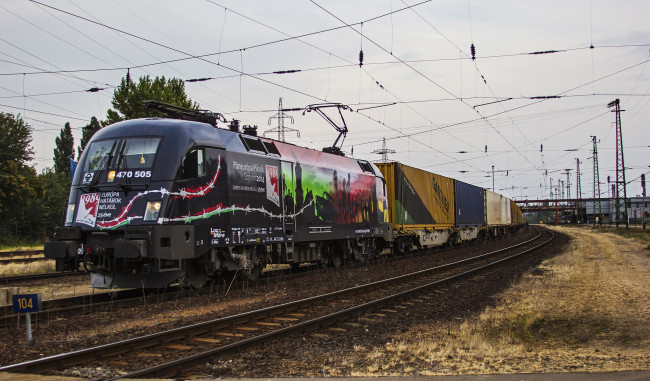 Обои картинки фото техника, электрички, железная, дорога, локомотив, состав