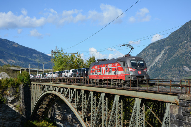 Обои картинки фото техника, электрички, железная, дорога, локомотив, состав
