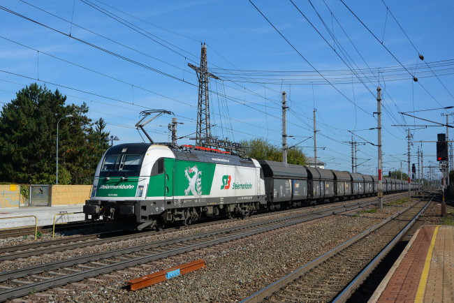 Обои картинки фото техника, электрички, железная, дорога, локомотив, состав