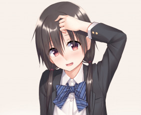 Картинка аниме unknown +другое фон взгляд девушка