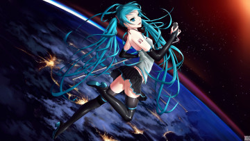 Картинка аниме vocaloid hatsune miku