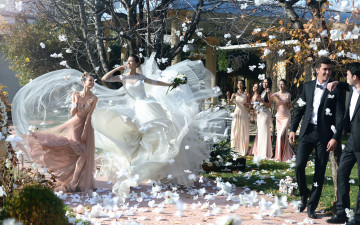 Картинка разное мужчина+женщина свадьба невеста левитация