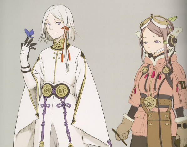 Обои картинки фото аниме, last exile, арт, девочка, парень