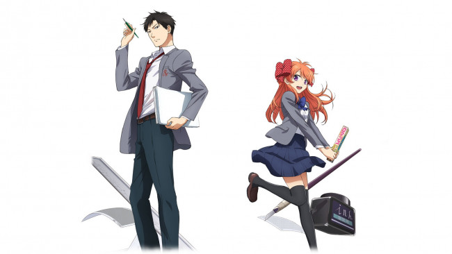 Обои картинки фото аниме, gekkan shoujo nozaki-kun, нозаки, сакура