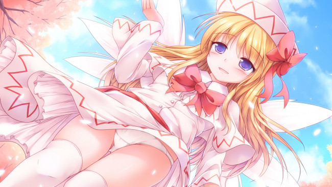 Обои картинки фото аниме, touhou, девушка, взгляд, фон