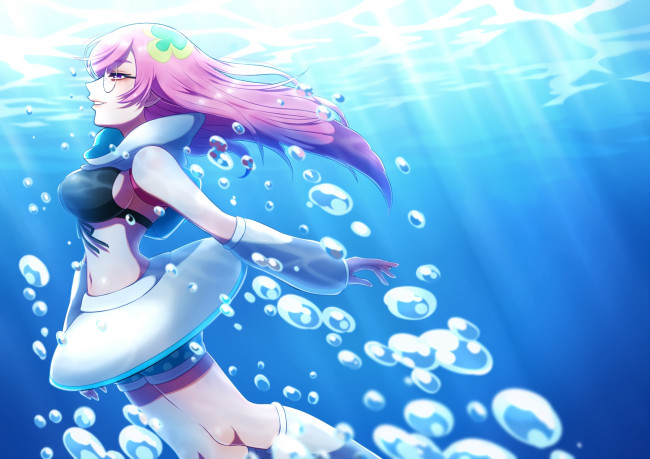 Обои картинки фото аниме, unknown,  другое, tsuritama