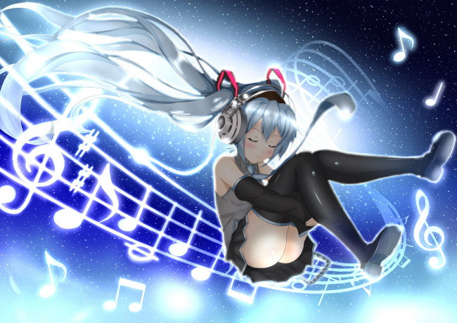 Обои картинки фото аниме, vocaloid, hatsune, miku