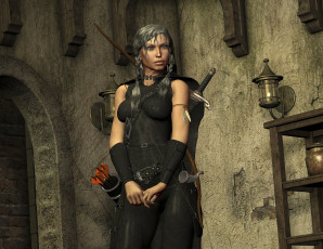 Картинка 3д+графика амазонки+ amazon фон взгляд девушка