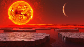 Картинка 3д+графика атмосфера настроение+ atmosphere+ +mood+ поверхность вселенная планеты