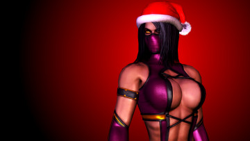 Картинка 3д+графика праздники+ holidays взгляд девушка фон