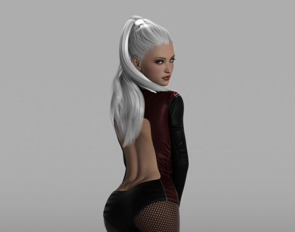 Обои картинки фото 3д графика, люди , people, фон, взгляд, девушка