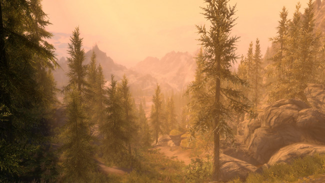 Обои картинки фото 3д графика, природа , nature, облака, лес, горы