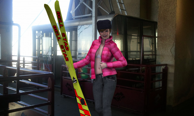 Обои картинки фото 3д графика, люди , people, девушка, взгляд, фон