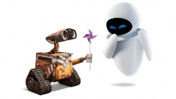 Картинка мультфильмы wall-e любовь walle валли ева арт