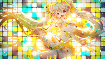 Картинка аниме vocaloid девушка