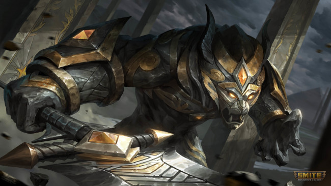 Обои картинки фото видео игры, smite, anhur