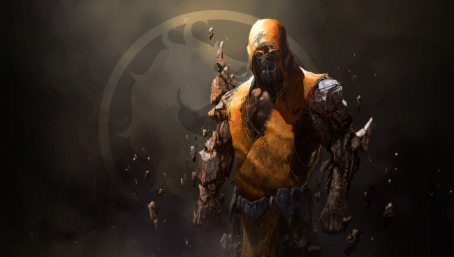 Обои картинки фото видео игры, mortal kombat, существо, фон, взгляд