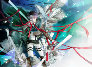 Картинка аниме shingeki+no+kyojin атака титанов