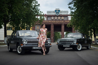 Картинка газ-+24+волга автомобили -авто+с+девушками газ- 24 волга девушка модель классика