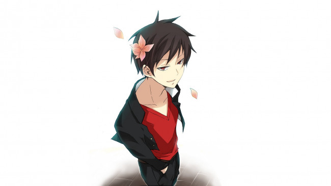 Обои картинки фото аниме, durarara, orihara, izaya, изая, орихара